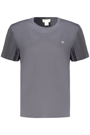 CALVIN KLEIN CAMISETA DE MANGA CORTA GRIS PARA MUJER