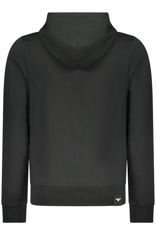 Accademia Militare Military Academy Men's Black Zip-Up Sweatshirt