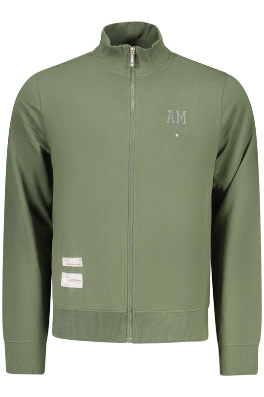 Accademia Militare Military Academy Men's Green Zip-Up Sweatshirt