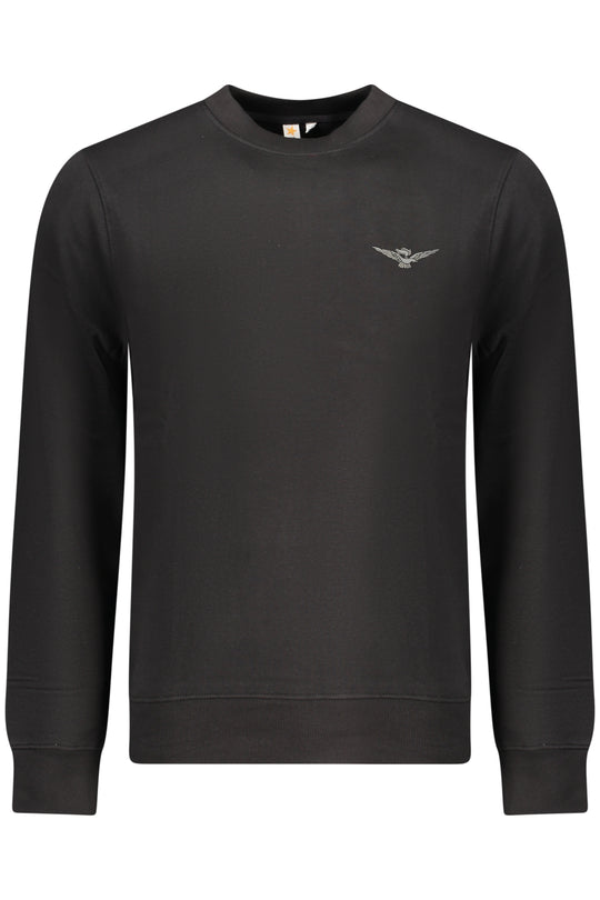 Accademia Militare Military Academy Men's Black Zip-Up Sweatshirt