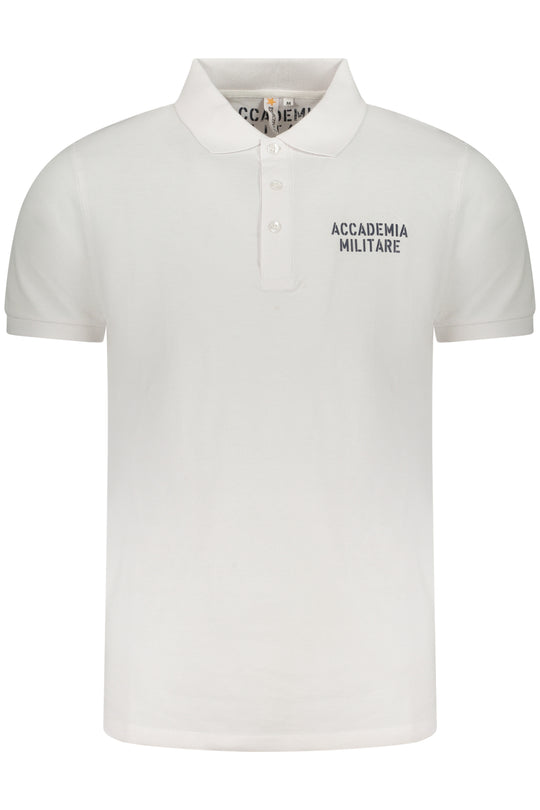 Accademia Militare Military Academy Men's Short Sleeve Polo White