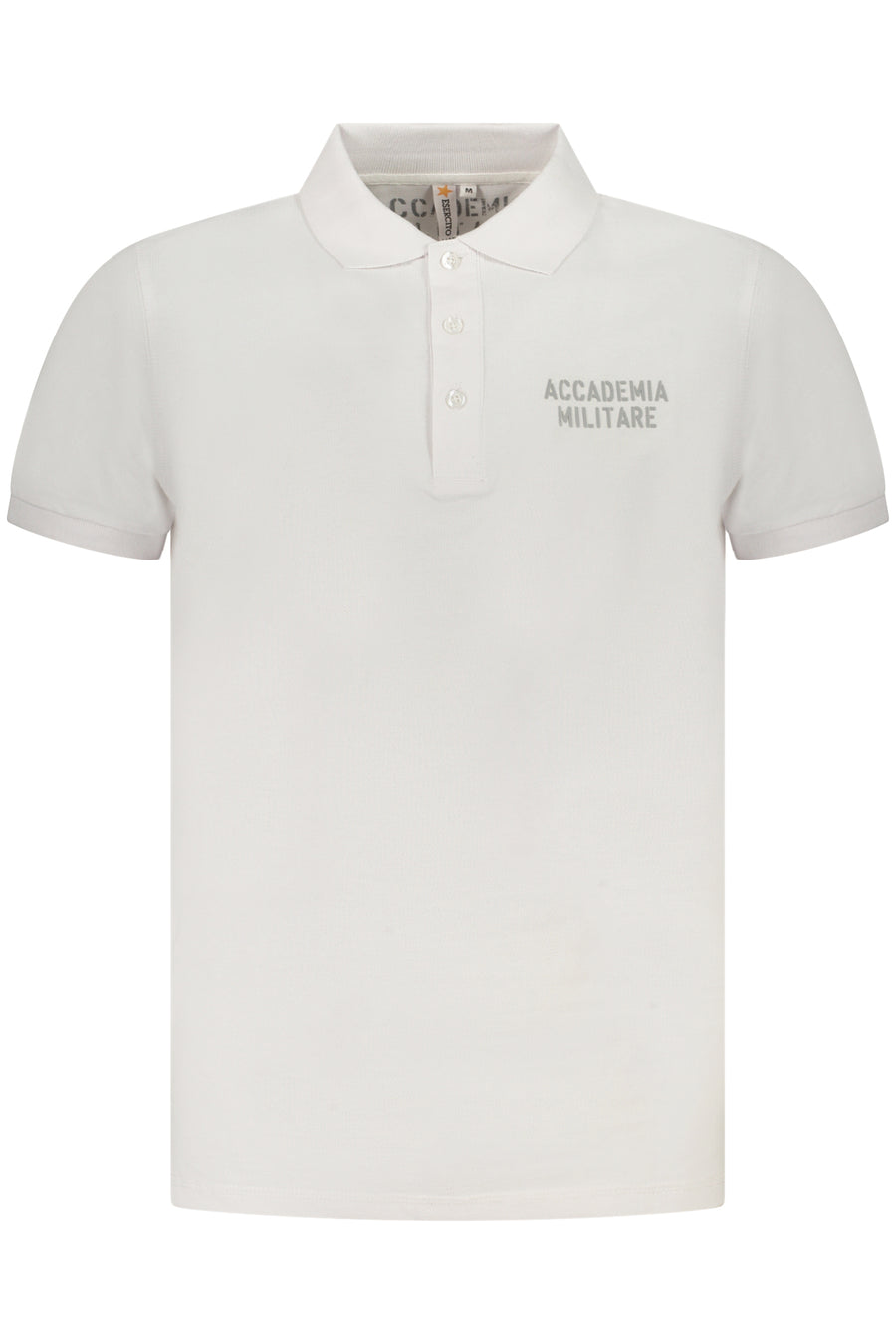 Accademia Militare Military Academy Men's Short Sleeve Polo White