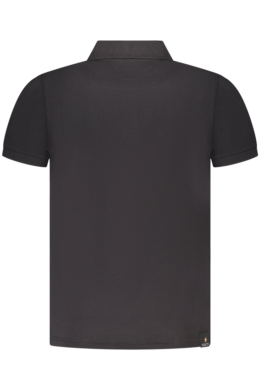 Accademia Militare Military Academy Black Men's Short Sleeve Polo