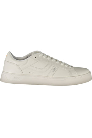 BOSS Men's White Sports Footwear