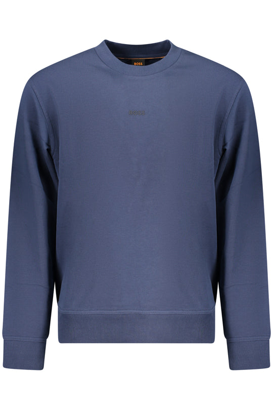 BOSS Men's Blue Zip-Up Sweatshirt