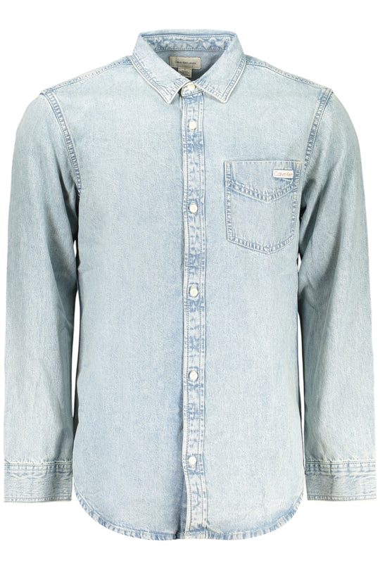 Calvin Klein Men's Long-Sleeved Shirt, Blue