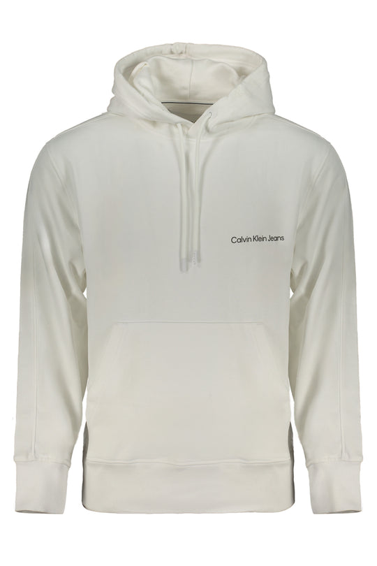 Calvin Klein Men's White Zipless Sweatshirt