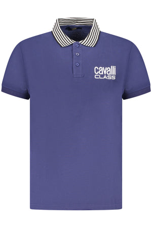 Cavalli Class Polo Short Sleeve Men Blue