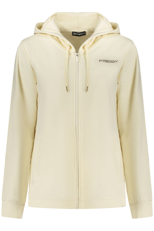 Freddy Women's White Zip-Up Sweatshirt