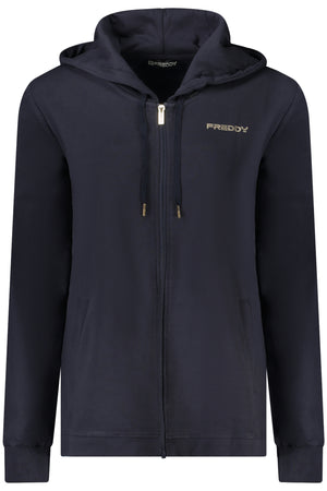 Freddy Women's Blue Zip-Up Sweatshirt