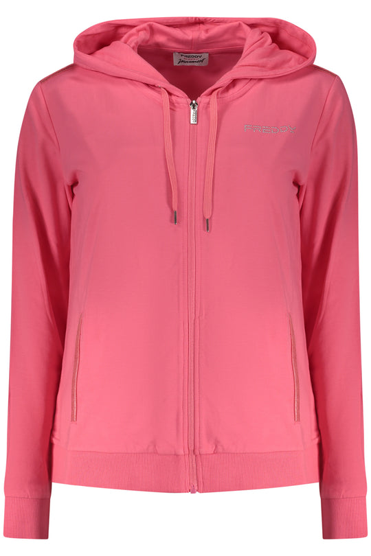 Freddy Women's Pink Zip-Up Sweatshirt