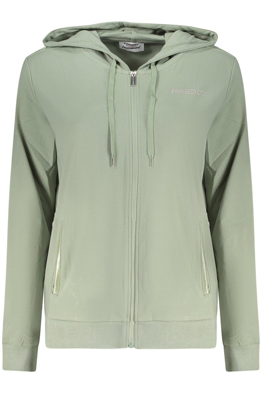 Freddy Women's Green Zip-Up Sweatshirt