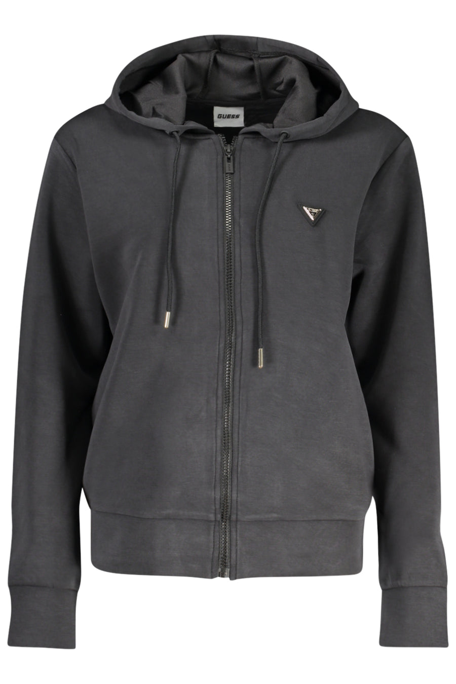 Guess Jeans Women's Black Zip-Up Sweatshirt
