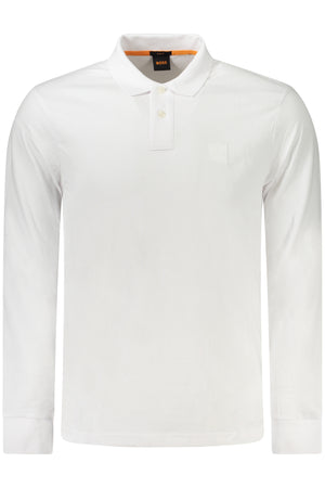 BOSS Hugo Boss Long Sleeve Polo Men White