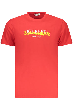 Iceberg Men's Short-Sleeved T-Shirt, Red