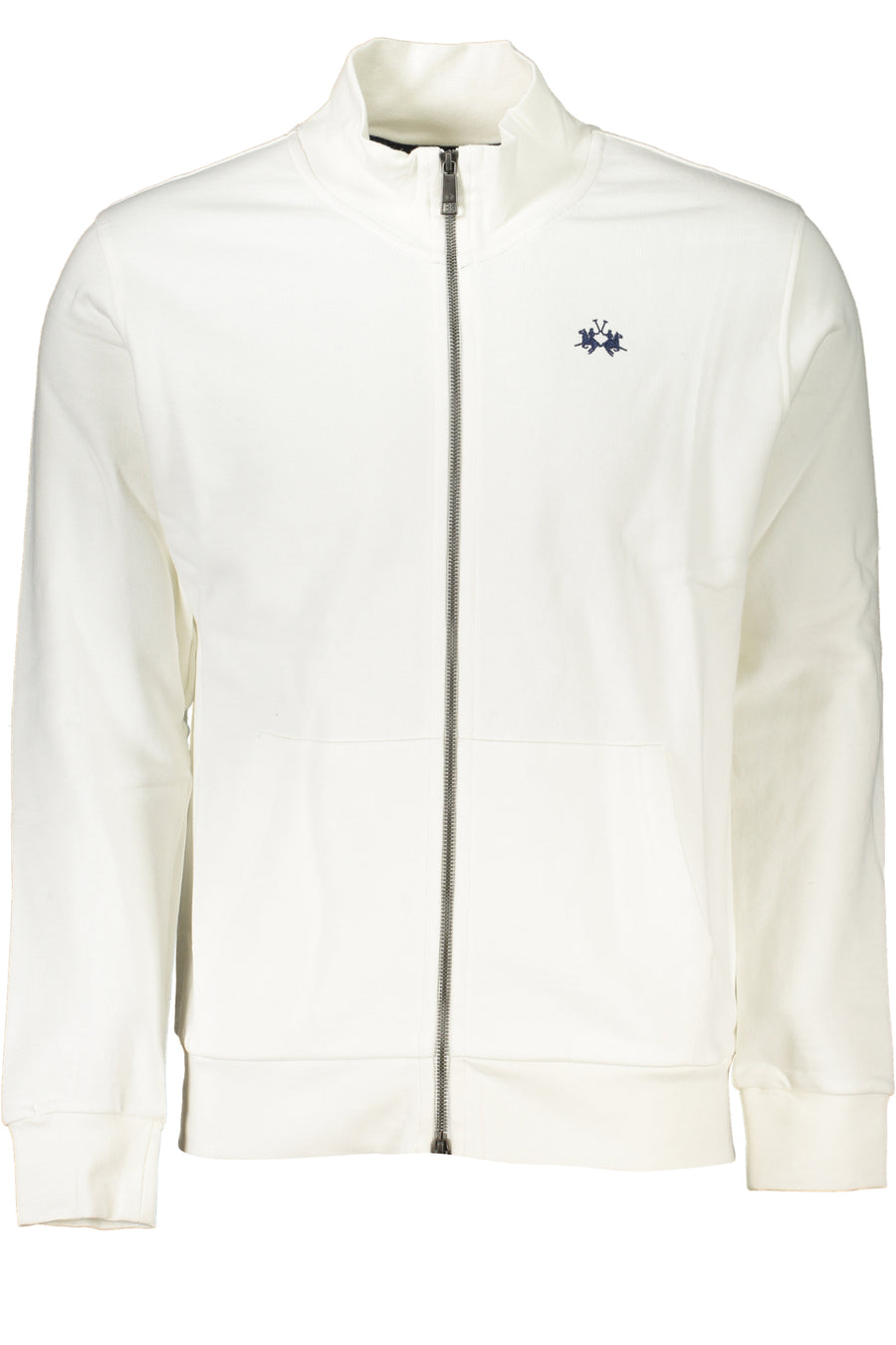 La Martina Men's White Zip-Up Sweatshirt