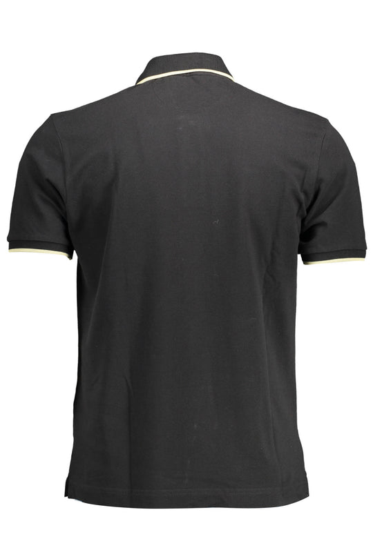La Martina Men's Short Sleeve Polo Black