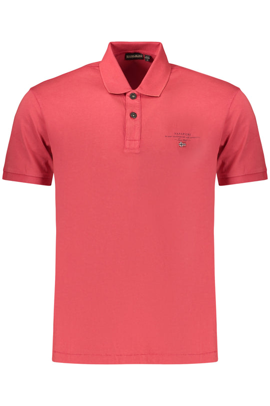 Napapijri Men's Short-Sleeve Polo Shirt, Red