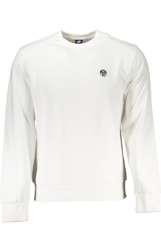 North Sails Men's White Zipless Sweatshirt