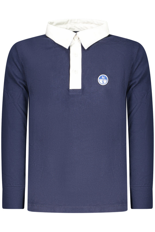 North Sails Kids' Long-Sleeved Polo Shirt, Blue