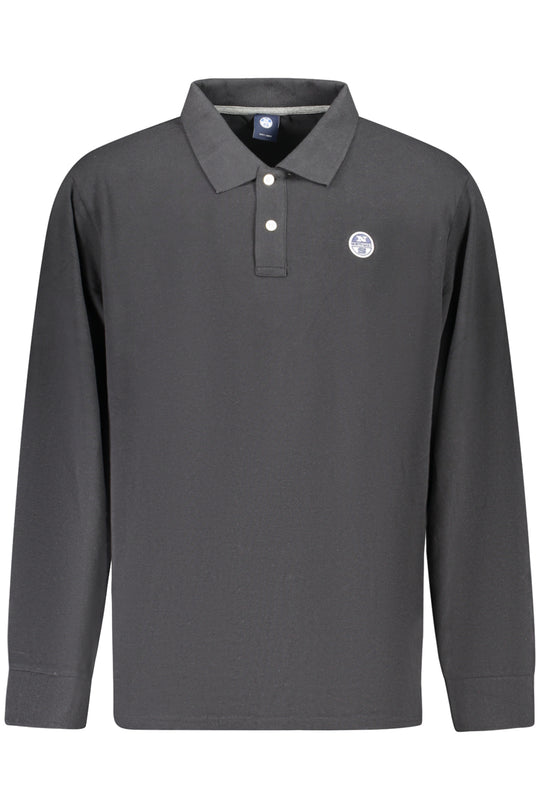 North Sails Men's Long-Sleeved Polo Shirt, Black