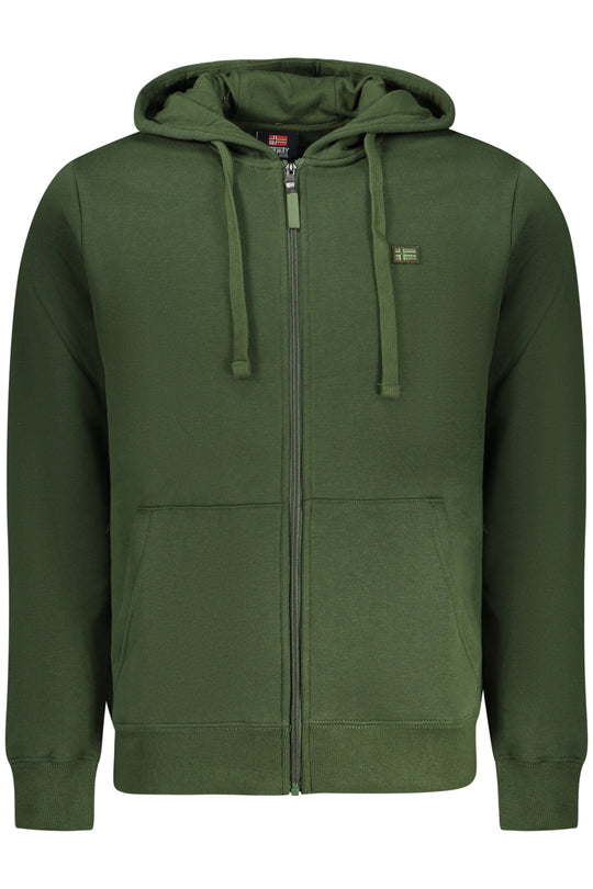 Norway 1963 Men's Green Zip-Up Sweatshirt