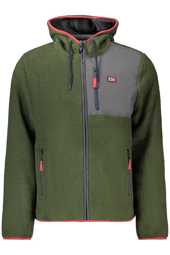 Norway 1963 Men's Green Zip-Up Sweatshirt