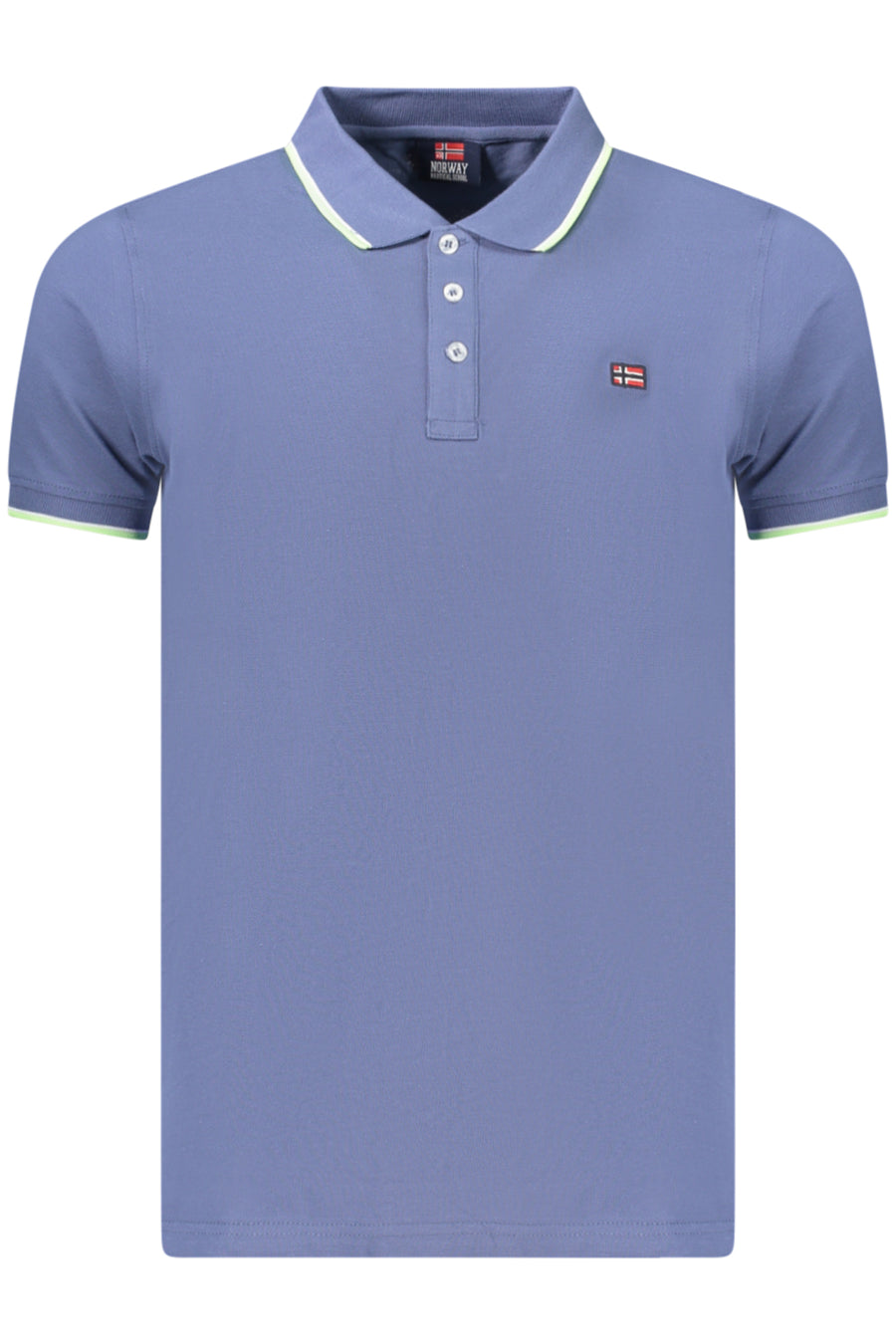 Norway 1963 Men's Short Sleeve Polo Blue