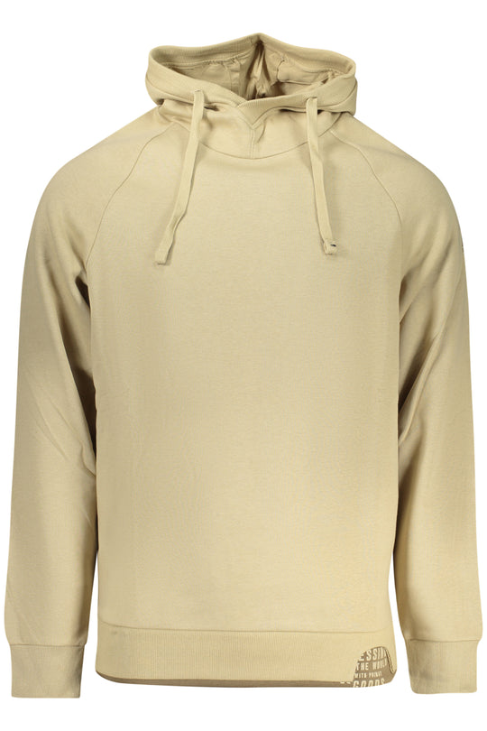 Rifle Men's Zip-Up Sweatshirt Beige