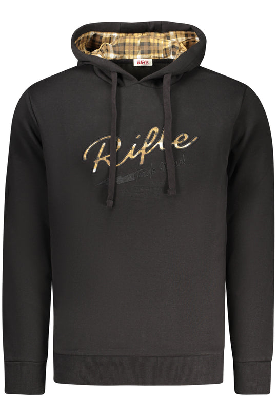 Rifle Men's Black Zip-Up Sweatshirt