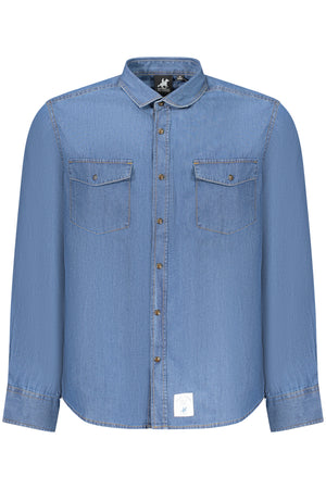 U.S. Grand Us Grand Men's Blue Long-Sleeved Shirt