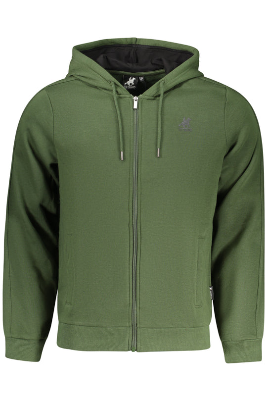 U.S. Grand Us Grand Men's Green Zip-Up Sweatshirt