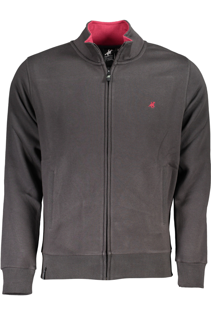 U.S. Grand Us Grand Men's Gray Zip-Up Sweatshirt