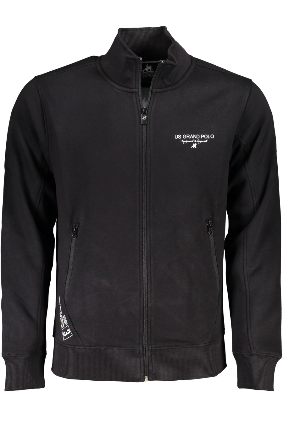 U.S. Grand Us Grand Men's Black Zip-Up Sweatshirt