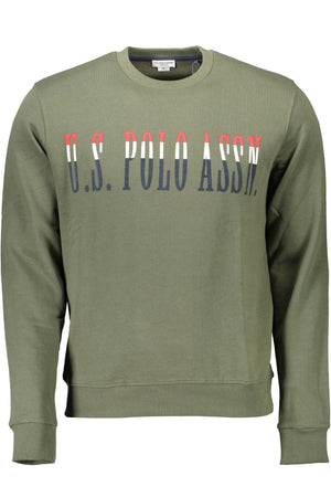 U.S. Polo Assn. Men's Green Zip-Up Sweatshirt